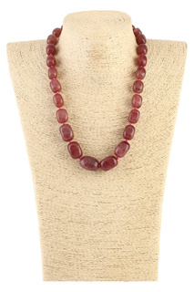 Колье"Клубничный агат" Biruza