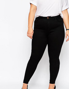 Черные джинсы скинни ASOS CURVE Ridley-Черный