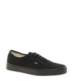 Классические черные кроссовки на шнуровке Vans Authentic-Черный