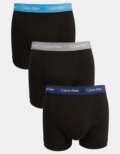 3 пары боксеров‑брифов Calvin Klein-Черный