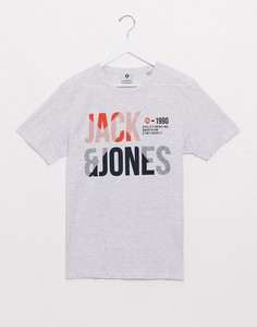 Футболка с принтом Jack & Jones-Белый