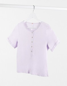 Белая футболка хенли Free People-Белый