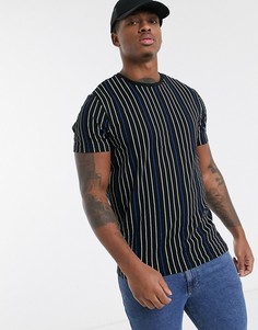 Футболка в полоску Brave Soul-Черный