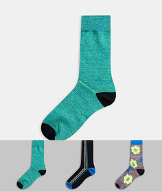 Набор из 3 пар носков до щиколотки ASOS DESIGN-Мульти