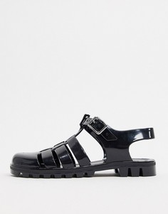 Черные сандалии ASOS DESIGN-Черный