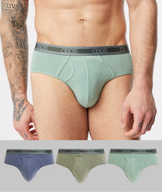 3 трусов с логотипом на поясе ASOS DESIGN - Скидка-Мульти