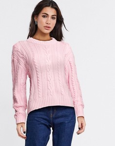 Вязаный джемпер Monki-Розовый