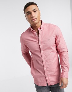 Красная узкая рубашка Tommy Hilfiger-Красный