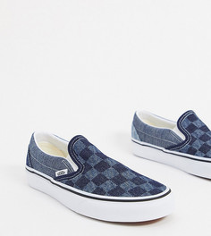 Джинсовые кеды-слипоны Vans Classic эксклюзивно для ASOS-Синий