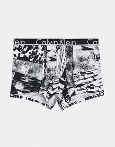 Черные боксеры-брифы с принтом Calvin Klein-Черный