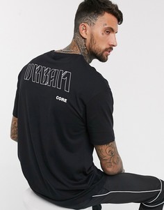 Черная футболка с принтом на спине Jack & Jones-Черный