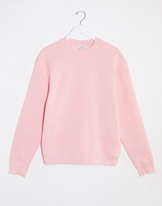 Бледно-розовый свитшот Topshop