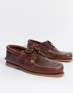Коричневые мокасины Timberland-Коричневый