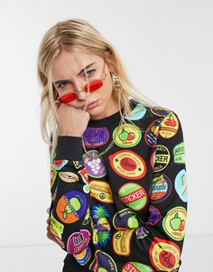 Свитер с логотипом Love Moschino-Черный