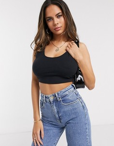 Черный кроп-топ ASOS DESIGN