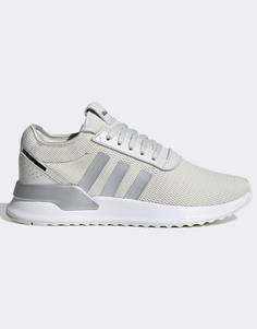 Бело-серебристые кроссовки adidas Originals U Path Run-Белый