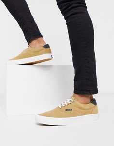 Светло-коричневые замшевые кроссовки Jack & Jones-Светло-коричневый
