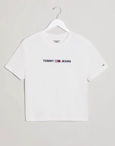 Белая футболка с логотипом Tommy Jeans-Белый