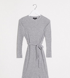Серое платье-джемпер New Look Petite-Серый