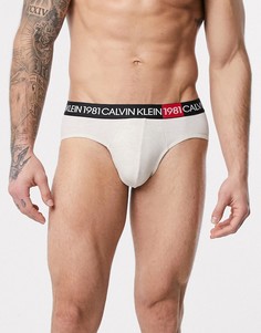Хлопковые трусы Calvin Klein 1981-Бежевый