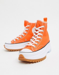 Оранжевые кроссовки Converse Run Star Hike Hi-Оранжевый