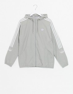Серая ветровка Adidas Originals-Серый