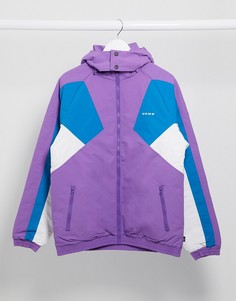 Куртка ягодного цвета в стиле колор блок Vans Hi-Point-Розовый