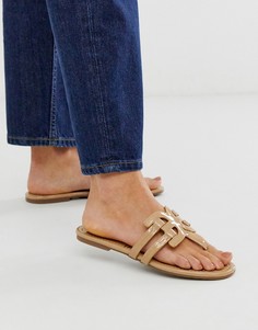 Бежевые шлепанцы Sam Edelman-Бежевый