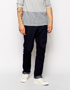Прямые темные джинсы ASOS-Синий