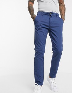 Синие узкие чиносы Burton Menswear-Синий