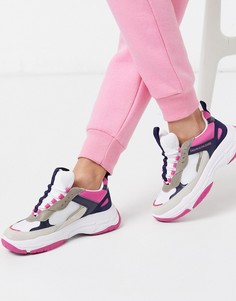 Розовые кроссовки на массивной подошве Calvin Klein-Розовый