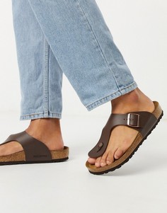 Темно-коричневые сандалии Birkenstock ramses birko-flor-Коричневый