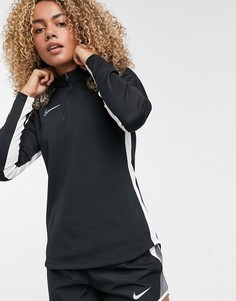 Черный топ Nike Football dry academy drill