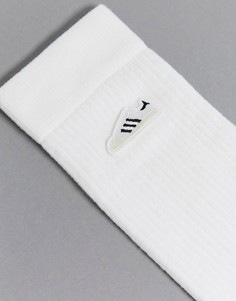 Белые носки с вышивкой в виде кроссовка adidas Originals-Белый