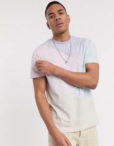 Футболка в стиле колор блок из органического хлопка со вставками ASOS DESIGN-Мульти