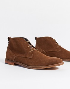 Замшевые ботинки чукка Burton Menswear-Светло-коричневый