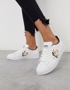 Белые кожаные кроссовки Converse Pro-Белый