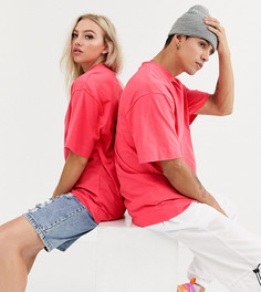 Розовая футболка COLLUSION Unisex-Розовый