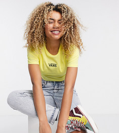Желтая короткая футболка Vans эксклюзивно для ASOS-Белый