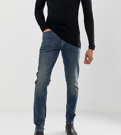 Темно-синие джинсы слим ASOS DESIGN Tall-Синий