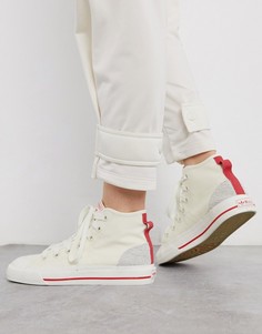 Светлые кроссовки adidas Originals Nizza Hi RF-Белый