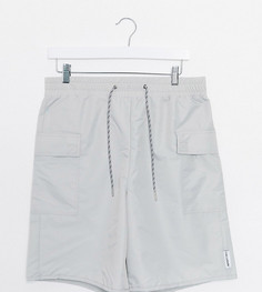 Серые шорты с карманами-карго COLLUSION-Серый