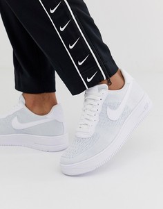 Белые кроссовки Nike Air Force 1 Flyknit-Белый