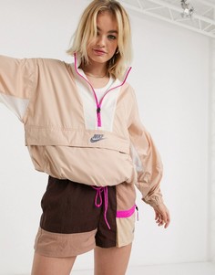 Бежевая складываемая куртка от комплекта Nike SUIT 3-Бежевый