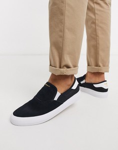 Черные кроссовки-слипоны adidas Originals 3mc-Белый