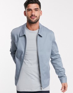 Голубая куртка Харрингтон ASOS DESIGN-Синий