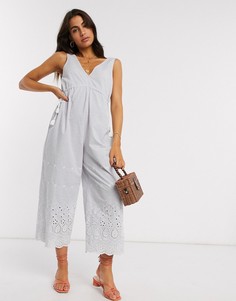 Комбинезон с затягивающимся шнурком на талии ASOS DESIGN-Мульти