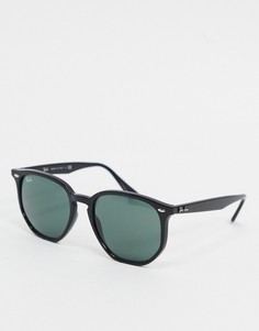 Черные солнцезащитные очки в шестигранной оправе Ray-ban ORB4306-Черный