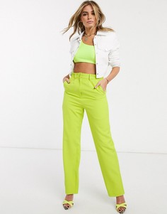 Строгие брюки лаймового цвета Ivyrevel-Зеленый