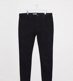 Черные джинсы с напылением Topman Big & Tall-Черный